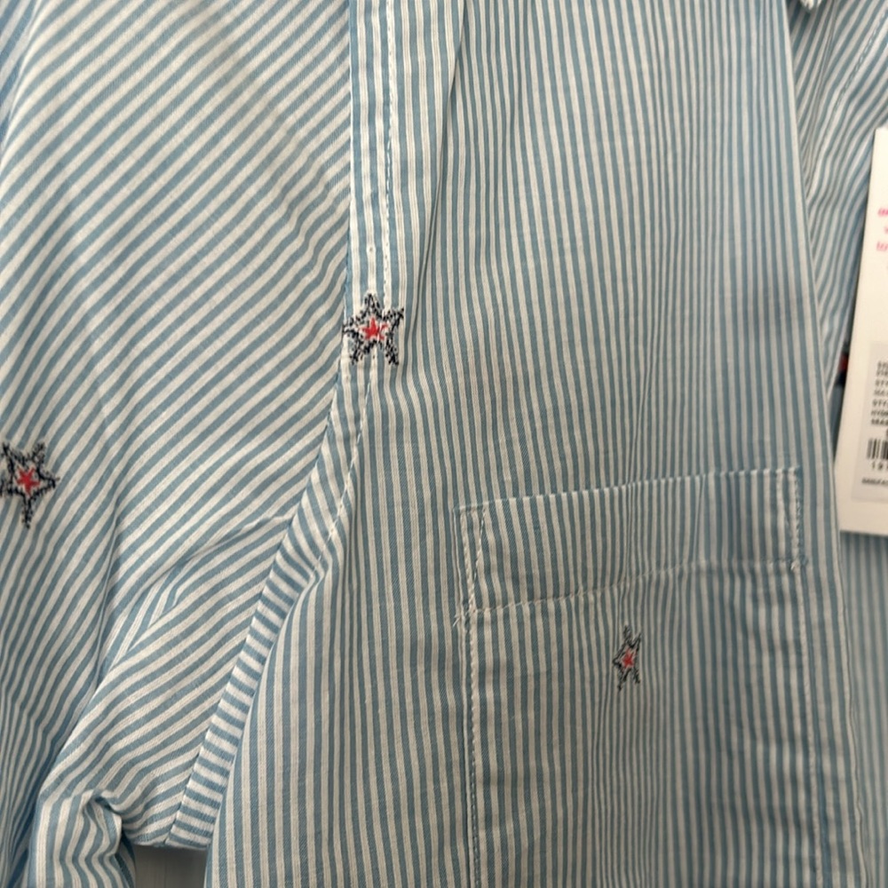 NWT Lily Pulitzer Sea View Button Down- Seaside Star - Picture 8 of 10